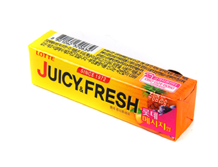 LOTTE Жевательная резинка JUICY FRESH фруктовый микс, пластинки, 26 г